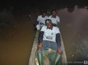 A cruise on the Tano river